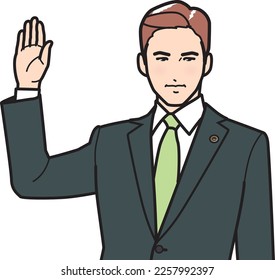 oath taking hand clipart holding