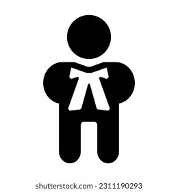 Lawyer Vector Glyph Icon For Personal And Commercial Use.
