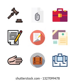 lawyer vector icon set