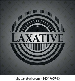 Laxative dark badge. Vector Illustration. Detailed.