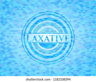  Laxative light blue mosaic emblem