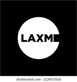 Laxmi company icon vector. Laxmi monogram icon.