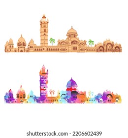 Laxmi Vilas Palace, Baroda, Gujarat, India - Shutterstock ID 2206602439