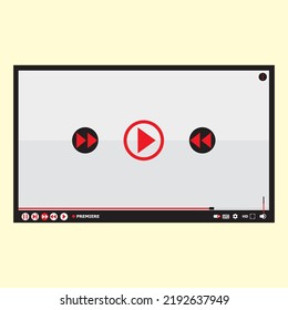 lay button icon in trendy flat style isolated on grey background. Play symbol for your web site design, logo, app, UI. Vector illustration