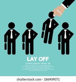 Lay Off Vector Illustration