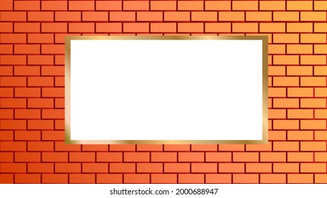 Layer of a Bricks pattern on the wall background, brick on the background, arranged in an orderly manner of the brick wall vector, fade color on the wall, free space on the wall for text background