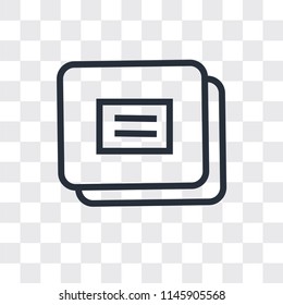 Layer button vector icon isolated on transparent background, Layer button logo concept
