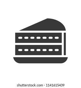 layer cake, bakery and pastry set, glyph icon