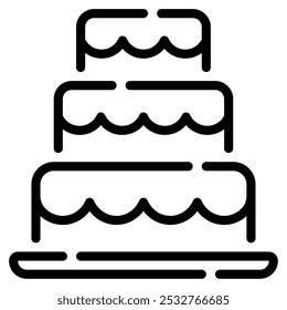 Layer Cake icon for web, app, infographic, etc