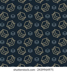 Layer charming trendy multicolor repeating pattern vector illustration background
