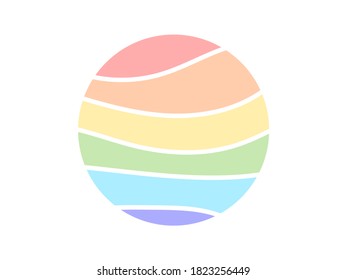 Layer of circle showing color level 