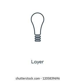 Layer concept line icon. Linear Layer concept outline symbol design. This simple element illustration can be used for web and mobile UI/UX.