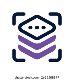 layer dual tone icon. Sleek and modern vector icon for websites, mobile apps, marketing materials, and corporate design. Fully scalable and ready to use.