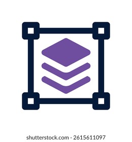layer dual tone icon. Sleek and modern vector icon for websites, mobile apps, marketing materials, and corporate design. Fully scalable and ready to use.