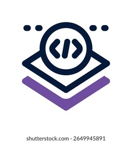 ícone de camada dupla. Ícone vetorial moderno e elegante para sites, aplicativos móveis, materiais de marketing e design corporativo. Totalmente dimensionável e pronto para uso.