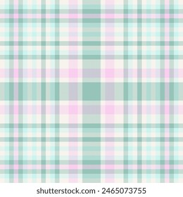 Layer fabric plaid tartan, colour textile check pattern. Graph vector seamless background texture in light and white colors.