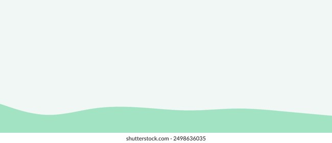 layer of green water wave vector art with a light gray background illustration.