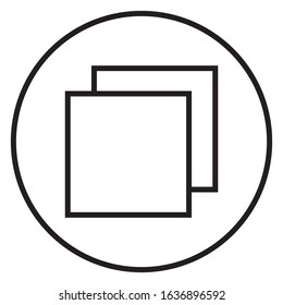 Layer icon for additional photos, posters, videos, games, web, etc. Editable vector.