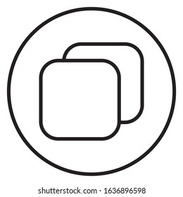 Layer icon for additional photos, posters, videos, games, web, etc. Editable vector.