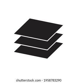 Layer icon design. isolated on white background