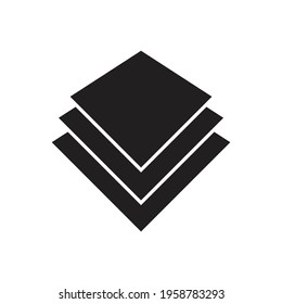 Layer icon design. isolated on white background