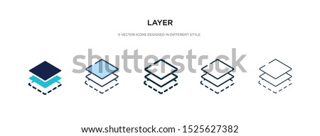 layer icon in different style vector illustration. two colored and black layer vector icons designed in filled, outline, line and stroke style can be used for web, mobile, ui