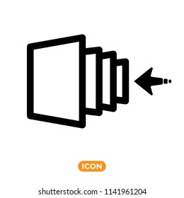 layer icon. Element of web icon for mobile concept and web apps. Glyph layer icon can be used for web and mobile