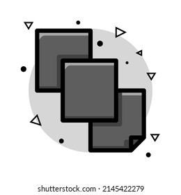 Layer icon illustration of graphic design