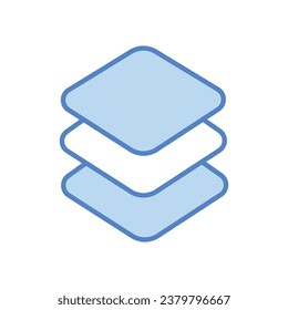 Layer icon isolate white background vector stock illustration