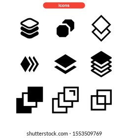 layer icon isolated sign symbol vector illustration - Collection of high quality black style vector icons
