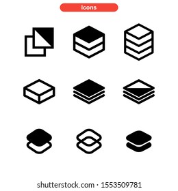 layer icon isolated sign symbol vector illustration - Collection of high quality black style vector icons
