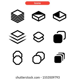 layer icon isolated sign symbol vector illustration - Collection of high quality black style vector icons
