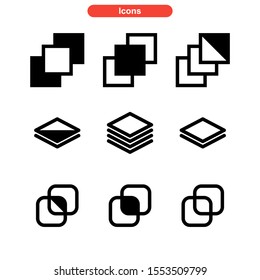 layer icon isolated sign symbol vector illustration - Collection of high quality black style vector icons
