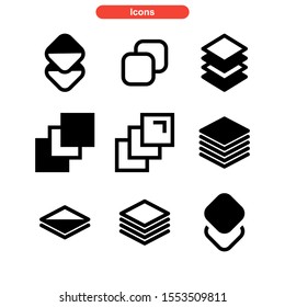 layer icon isolated sign symbol vector illustration - Collection of high quality black style vector icons
