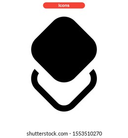 layer icon isolated sign symbol vector illustration - high quality black style vector icons
