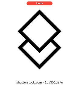 layer icon isolated sign symbol vector illustration - high quality black style vector icons
