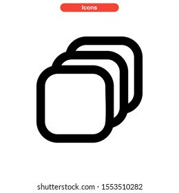 layer icon isolated sign symbol vector illustration - high quality black style vector icons
