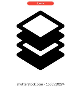 layer icon isolated sign symbol vector illustration - high quality black style vector icons
