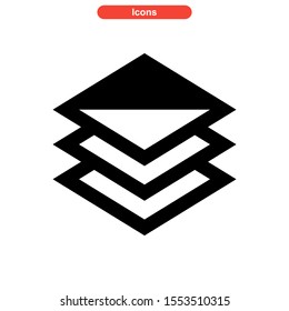layer icon isolated sign symbol vector illustration - high quality black style vector icons
