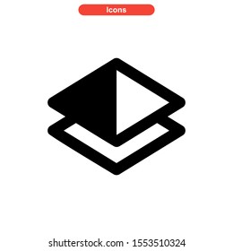 layer icon isolated sign symbol vector illustration - high quality black style vector icons
