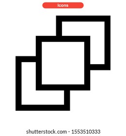 layer icon isolated sign symbol vector illustration - high quality black style vector icons
