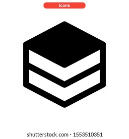 layer icon isolated sign symbol vector illustration - high quality black style vector icons
