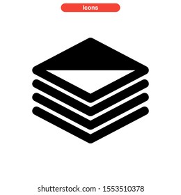 layer icon isolated sign symbol vector illustration - high quality black style vector icons
