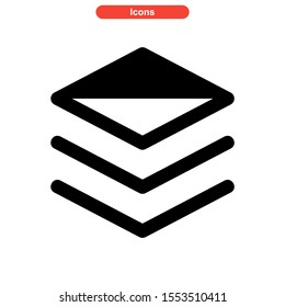 layer icon isolated sign symbol vector illustration - high quality black style vector icons
