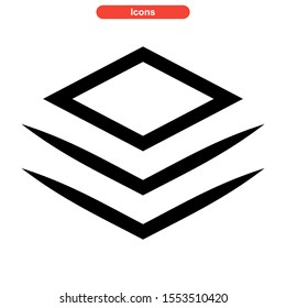 layer icon isolated sign symbol vector illustration - high quality black style vector icons
