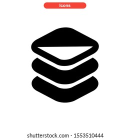 layer icon isolated sign symbol vector illustration - high quality black style vector icons

