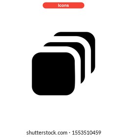 layer icon isolated sign symbol vector illustration - high quality black style vector icons
