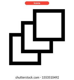layer icon isolated sign symbol vector illustration - high quality black style vector icons
