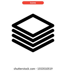 layer icon isolated sign symbol vector illustration - high quality black style vector icons
