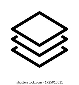 layer icon or logo isolated sign symbol vector illustration - high quality black style vector icons
